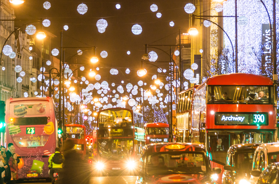 Oxford Street Christmas Lights - iStock image