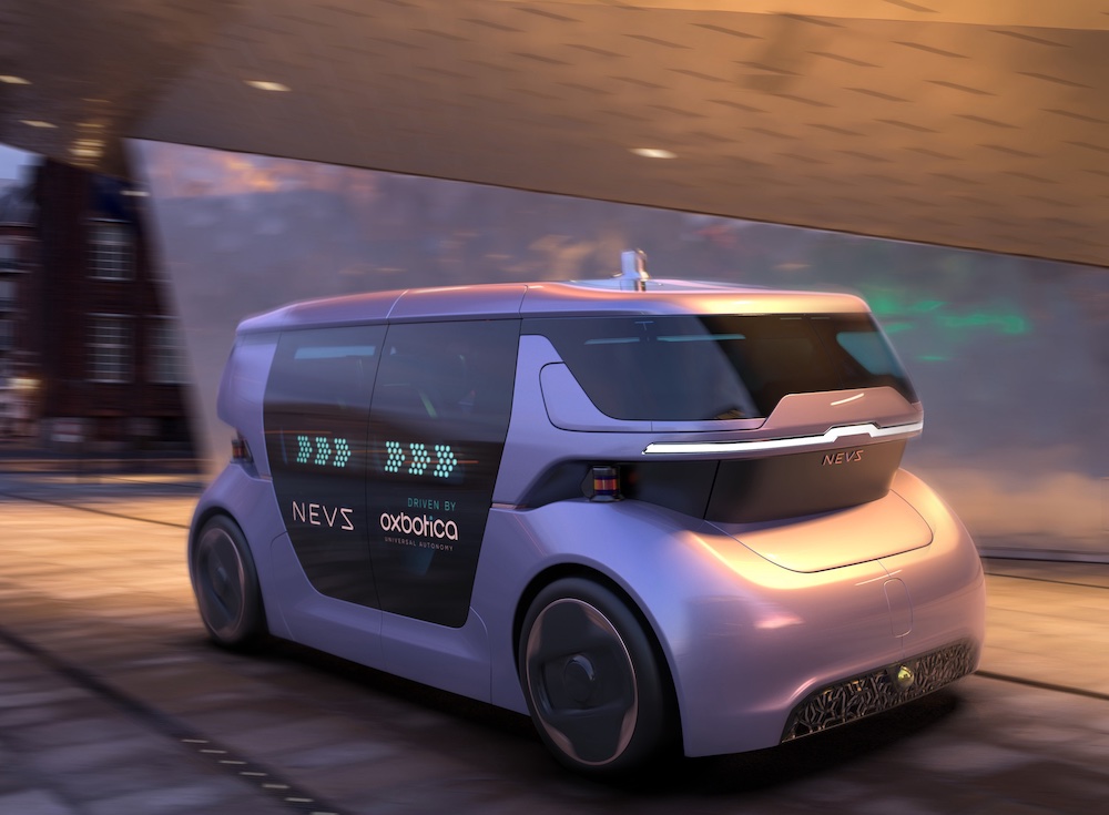Gimme, gimme, gimme a robotaxi after midnight! Oxbotica and NEVS unite for self-driving, all-electric on-demand mobility￼