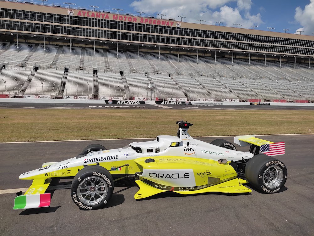 PoliMOVE self-driving car at Atlanta Atlanta Motor Speedway, May 2022