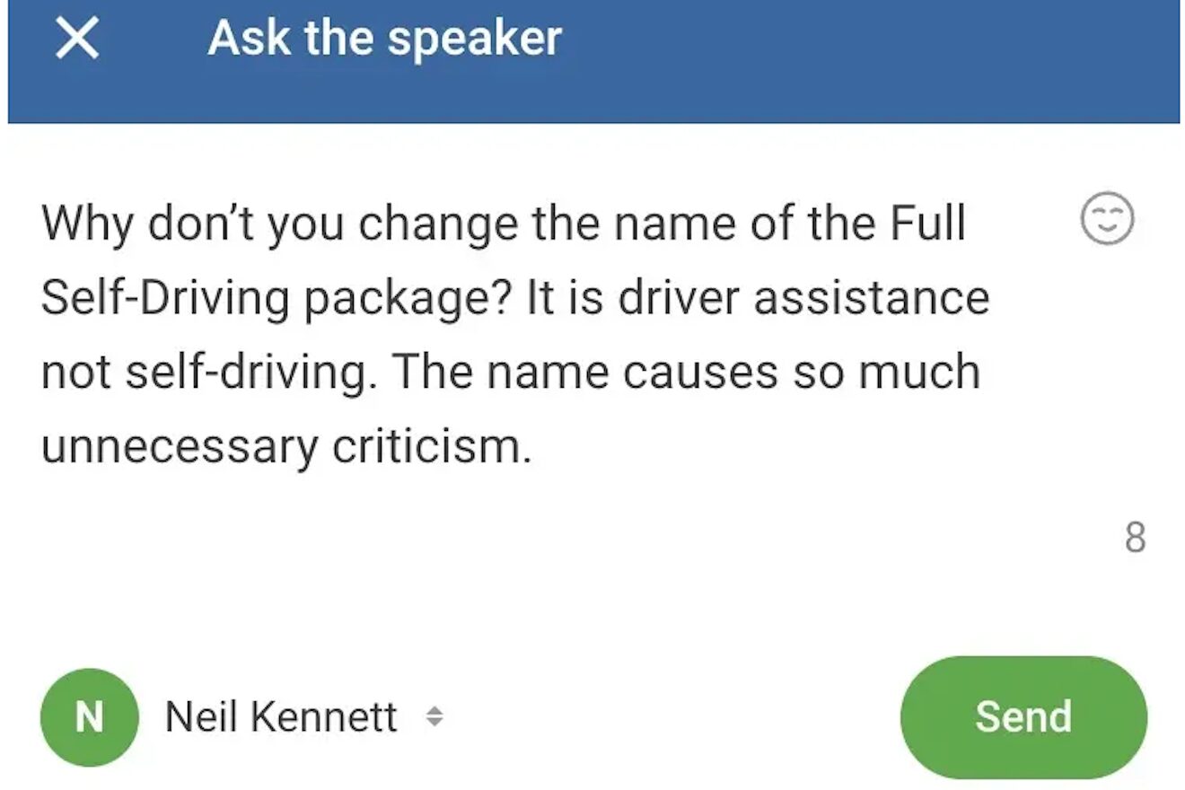 Ask the speaker