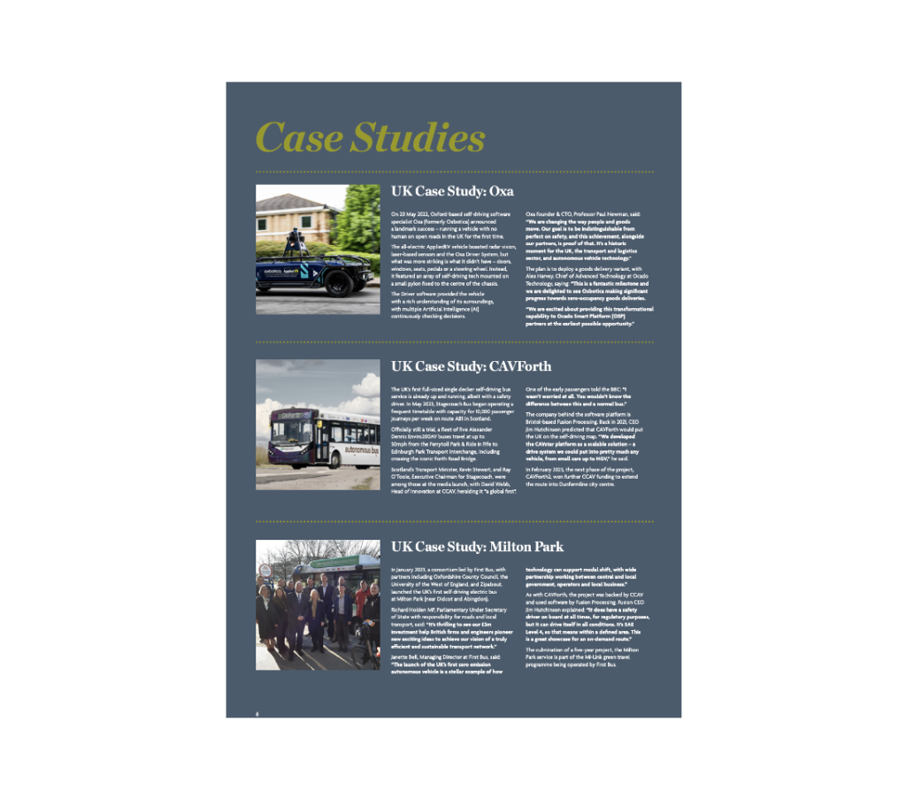 UK self-driving case studies feature in new Venson white paper