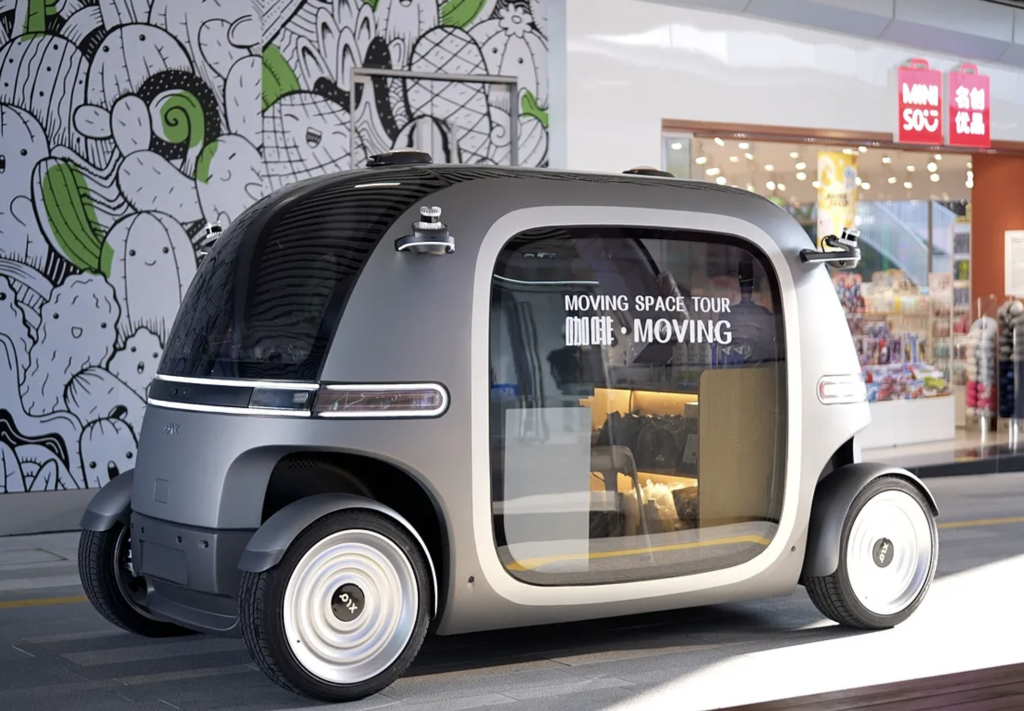 The self-driving PIX Robobus was on show at CES 2024