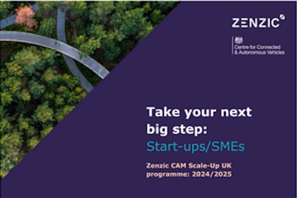 Up to £100k grants for Zenzic CAM Scale-Up UK 2024/25 winners