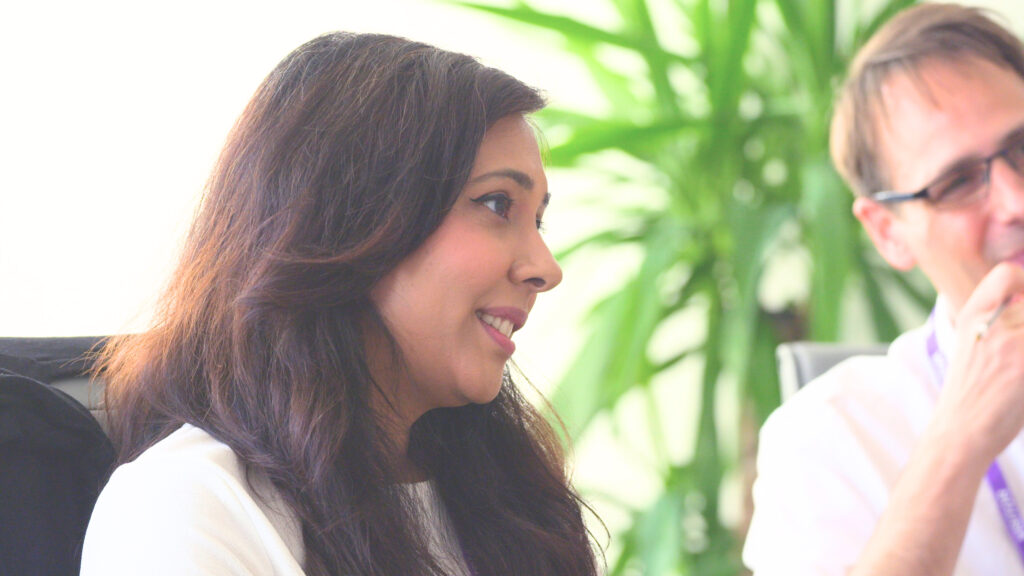 Independent road safety campaigner, Meera Naran MBE, at Oxa