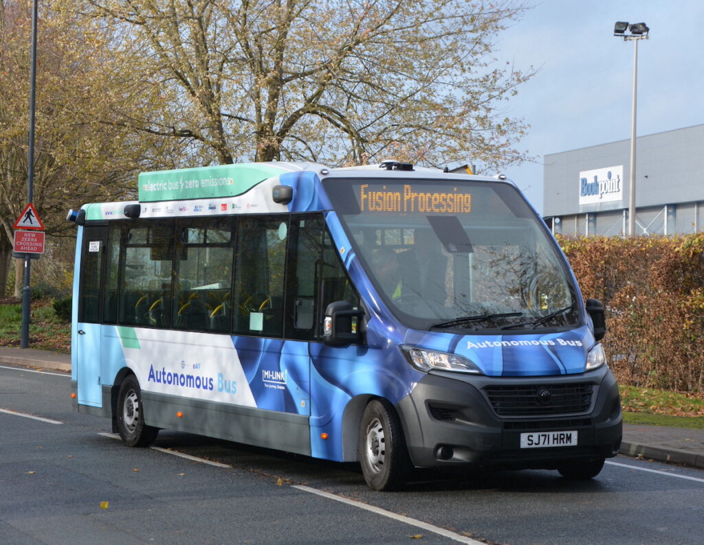 Mi-Link autonomous bus, Oxfordshire 2023