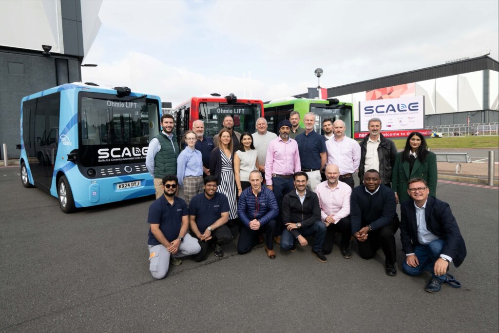 SCALE consortium with Ohmio electric self-driving shuttles