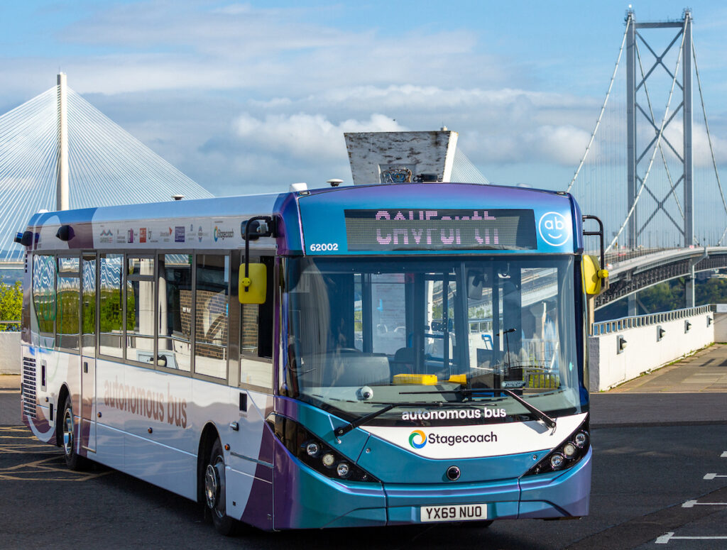 Project CAVForth self-driving bus in Scotland