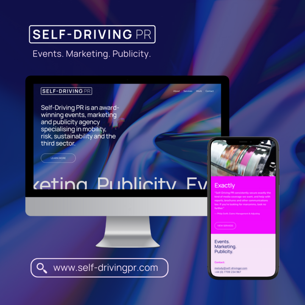 Self-Driving PR new website and branding, 2025