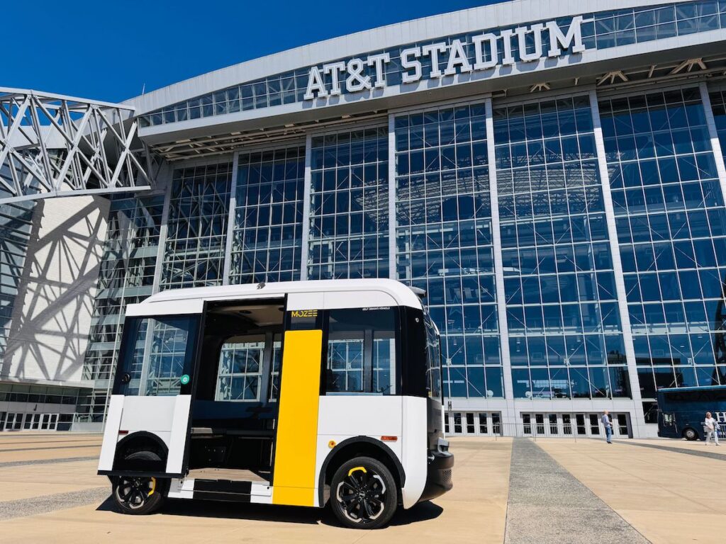 ARIBO partner Mozee will provide self-driving shuttle rides around AT&T Stadium during the 2026 FIFA World Cup