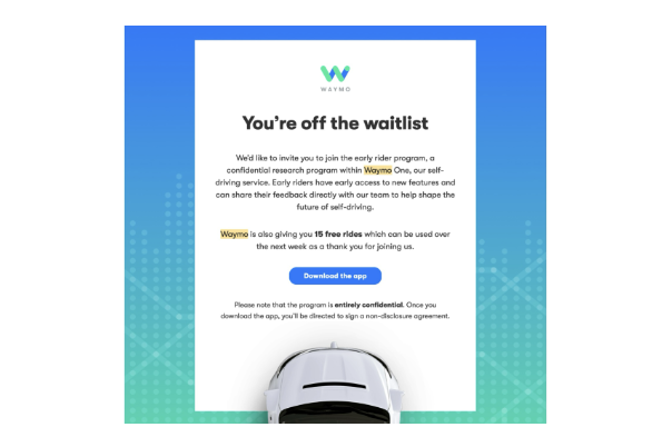 2019: Joel gets the Waymo green light to help shape the future of self-driving