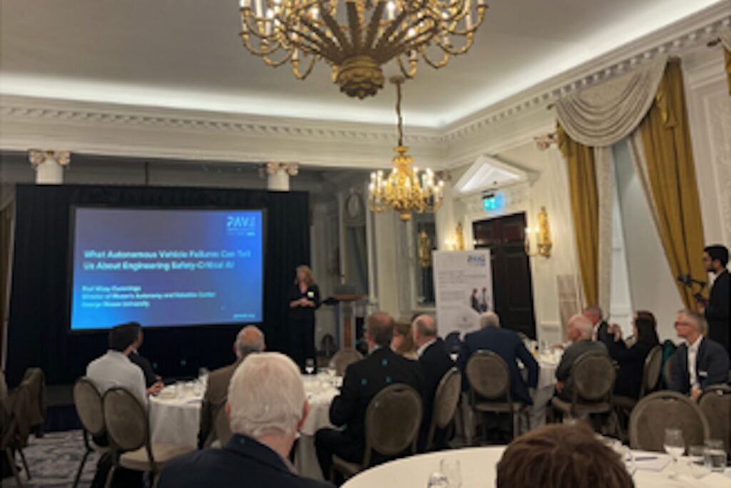 Self-driving straight-talking: Missy Cummings wows PAVE UK Luncheon in London, 10 October 2025