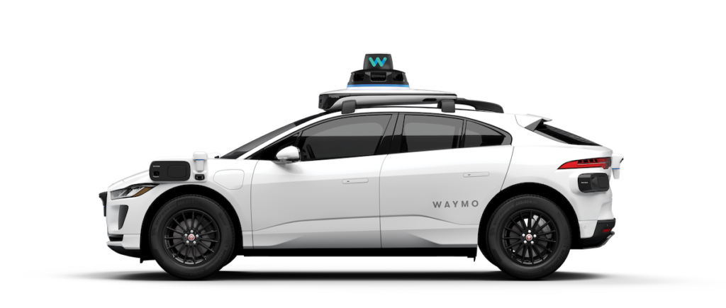 Self-driving Jaguar I-PACE with 5th-generation Waymo Driver tech