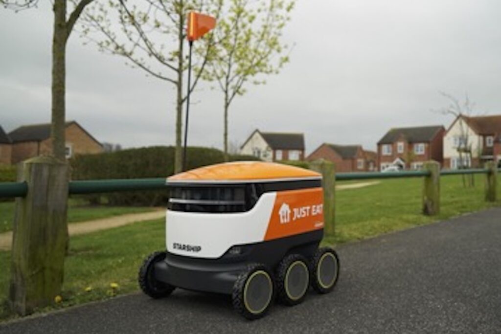 Starship robot in Barnsley, 2026