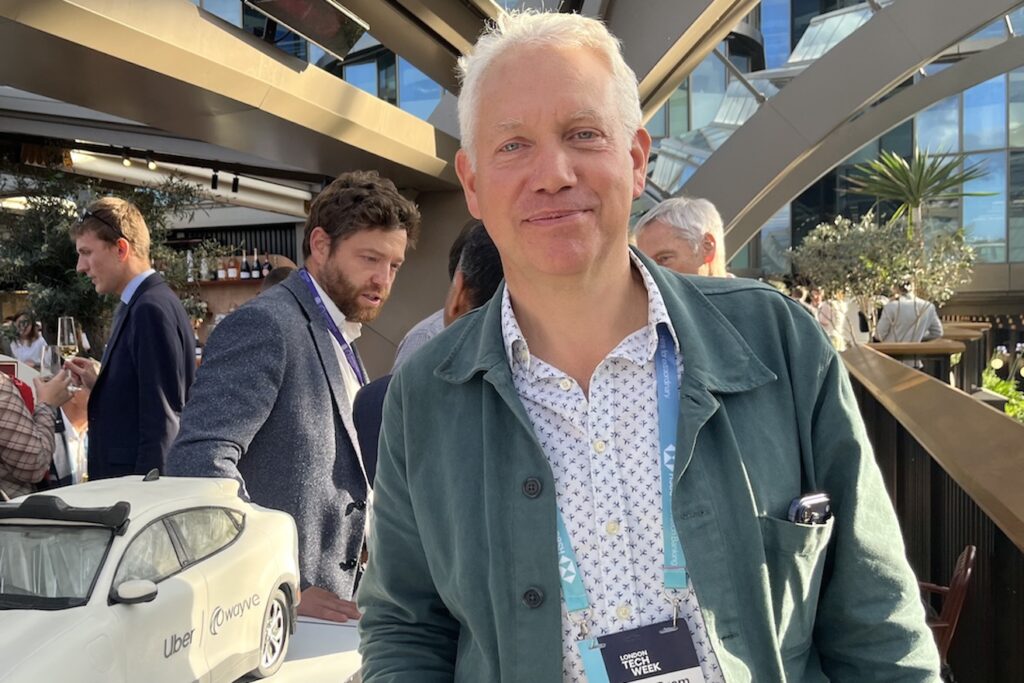Andrew Brem at Uber & Wayve’s London party