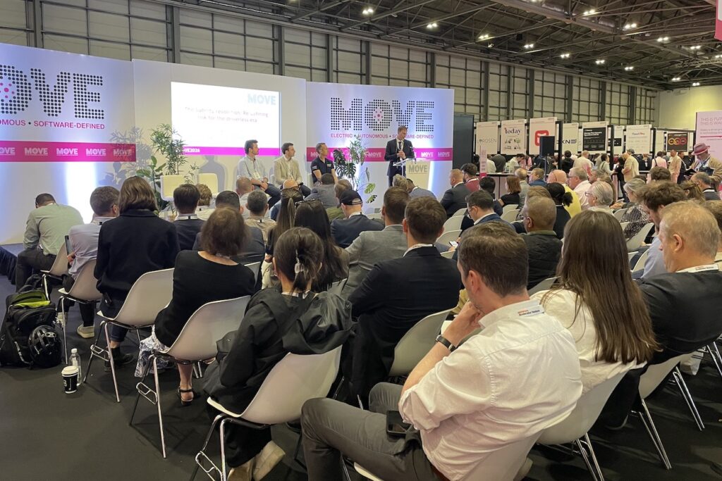 Neil Kennett moderated the panel on autonomy liability at MOVE 2026