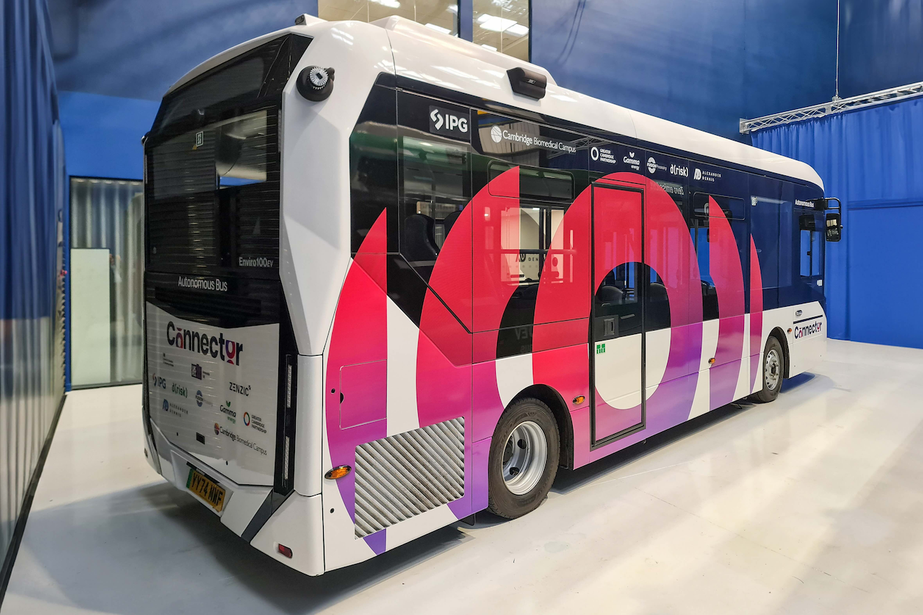 Cambridge Connector features Self-Driving Vehicle of the Year, the Enviro100AEV autonomous bus