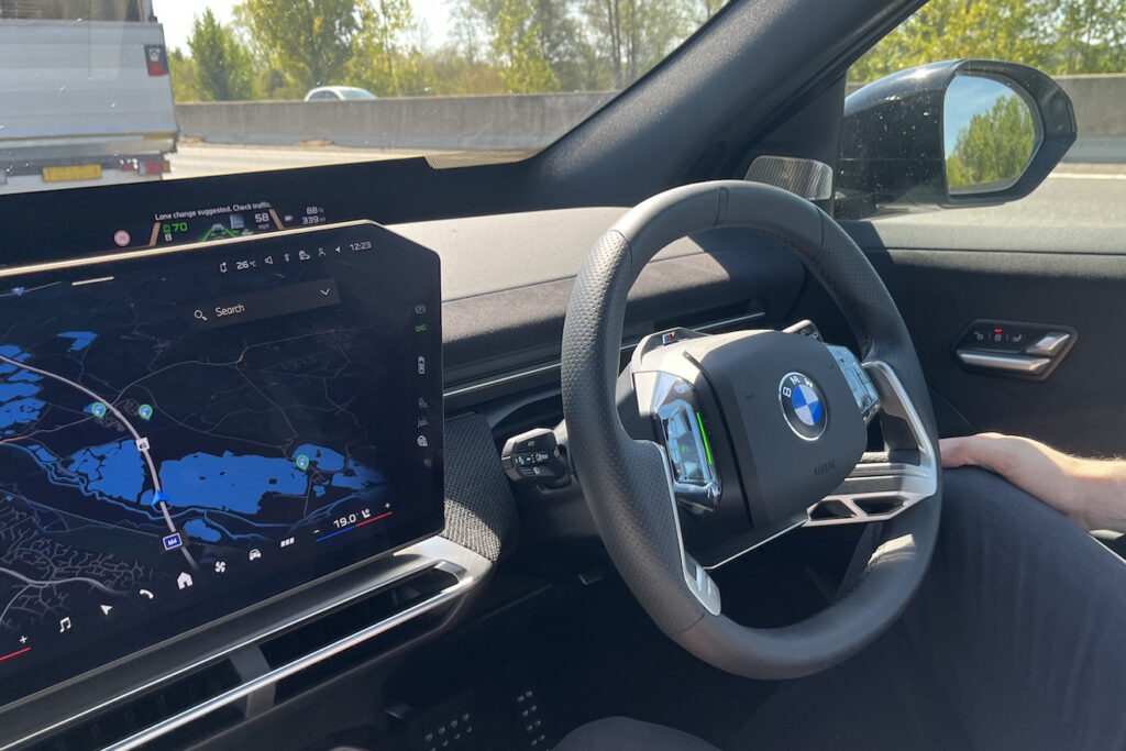 Hands-free in a BMW iX3 Neue Klasse, August 2026